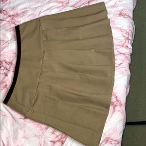 Lace-Up Knot Pleated Skirt